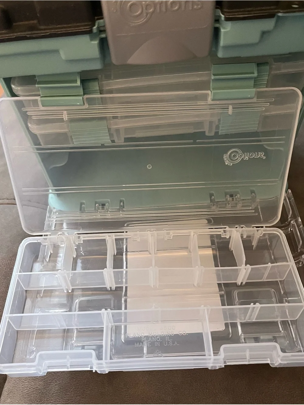 Creative Options Teal and Gray Small Rack Storage Organizer missing 1 box